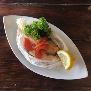 Лосось запечений з овочами(200г)