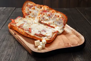 Ciabatta bread cu bacon