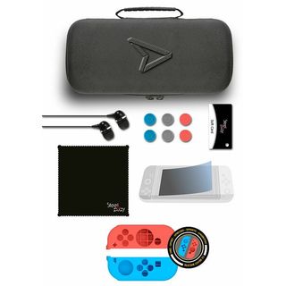 Steelplay carry & protect kit + 2 maskice za joy-con 11u1 zaštitni set za nintendo switch