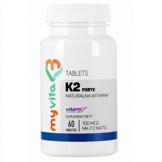 Witamina K2 MK-7 K2 MK7 100mcg z natto K2MK7 60 tabletek MyVita