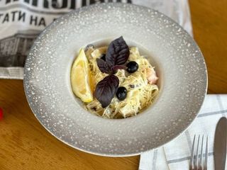 Тальятелле з морепродуктами