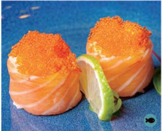 150. Salmone tobiko - 2 pezzi
