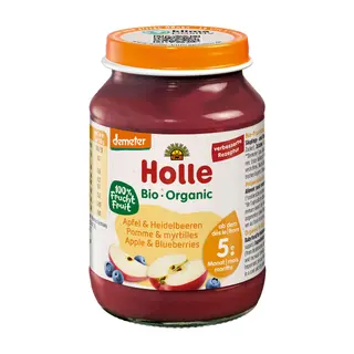 Kašica od jabuke i borovnice 190g Holle