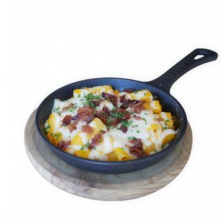 Mac Cheese Gratinados Con Bacon Braseado Y Parmesano