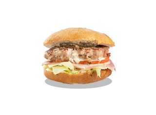 Mark Marquez (Lechuga, Queso, Tomate, Jamón York y Salsa Roquefort)