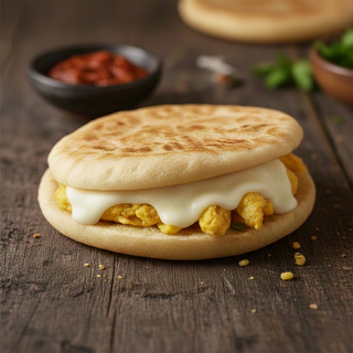 Chapati Omelette Mozzarella Arbi