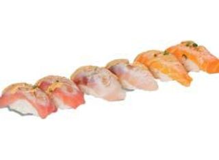 53. Nigiri flambé misto - 6 pezzi
