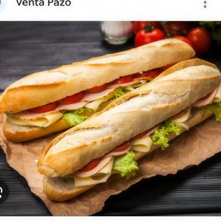 Bocadillo de bacon con queso