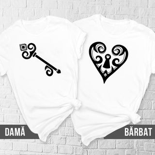 Set tricouri - Lacăt și cheie