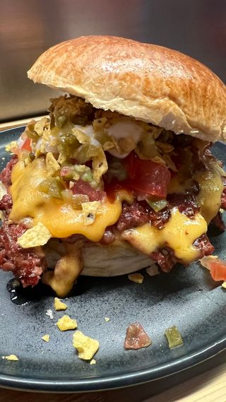 Hamburguesa Smash Viva Mexico Cabrones