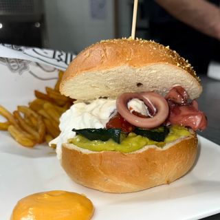 Octofish burger