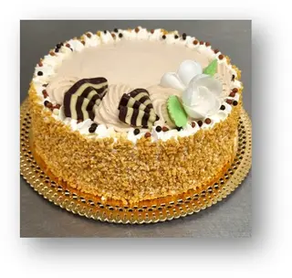 Tarta 6 Raciones. Praliné Y Nata