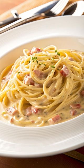 Spaghetti Carbonara Crème