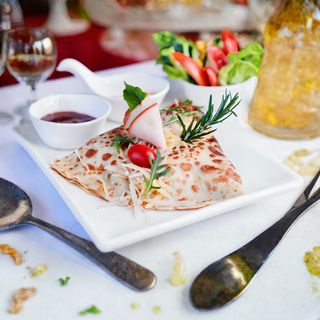 Crêpe Poulet Champignons Fromage