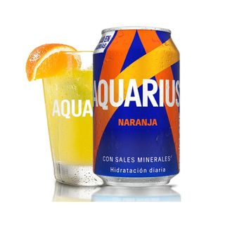 Aquarius Naranja lata 330ml.