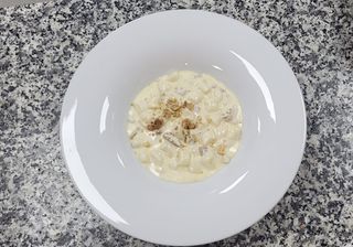 Gnocchi gorgonzola y nueces