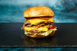 Smash original double double & pomfrit