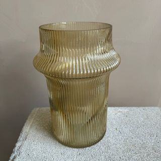 Ваза Скляна Жовта M