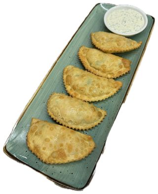 Мини-чебуречки с семгой