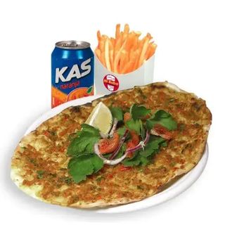 42. Menú Lahmacun A Elegir + Patatas + Bebida