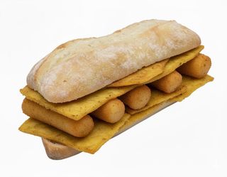 Pane con panelle e crocchè