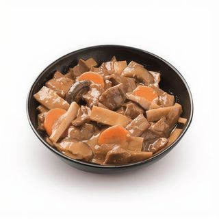 Ternera con Setas y Bambú