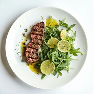 Bistecca di manzo e insalatina al lime - circa 400 g