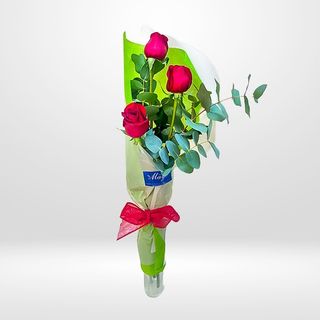 Ramo De 3 Rosas Rojas