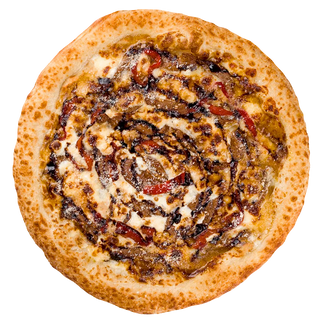 Піца з качкою в соусі теріякі