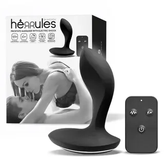 Masajeador Prostático Con Electro Shock Y Vibración Con Control Remoto