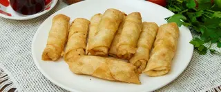 Layered pastry with cheese