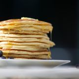 Pancake confiture et fruits 