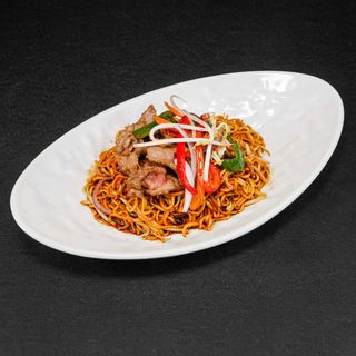 8A- Tallarines Fritos con Ternera y Verduras