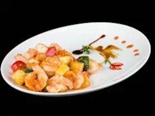 Gamberi tiger in agrodolce