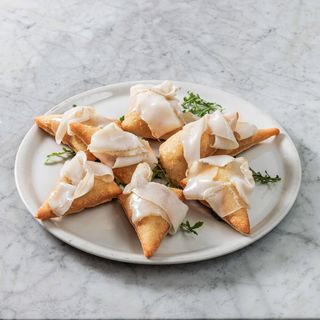 Chiacchiere con lardo