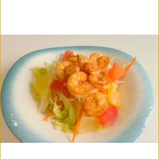 Ensalada con gambas 