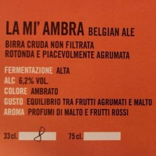 BIRRA LA MI AMBRA 0.50