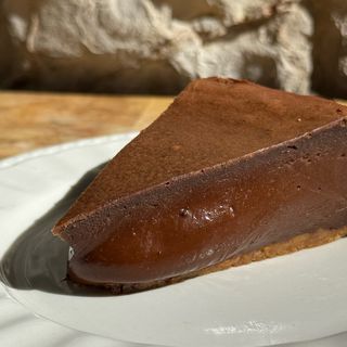 Tarta de Queso Chocolate Negro porción