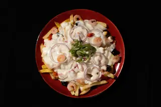 Poutine з креветкою(360г)