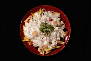 Poutine з креветкою(360г)