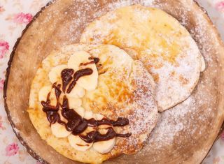 Panquecas de Banana e Chocolate