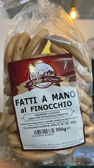 Taralli fatti al finocchio 350 g