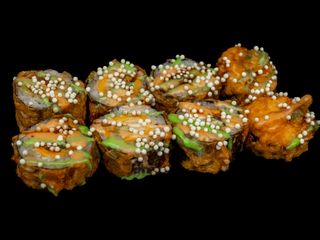 Гарячий рол з тигровою креветкою та сніжним крабом 360г