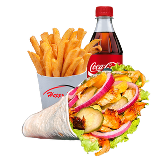 Shaorma de pui meniu mare