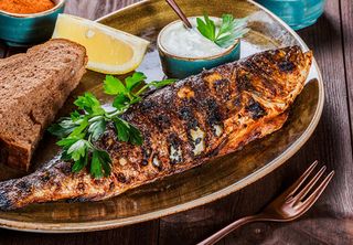 Biban de mare la gratar