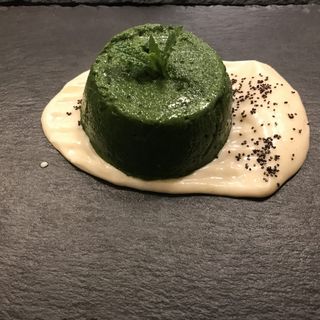 Flan di verdura con fonduta 