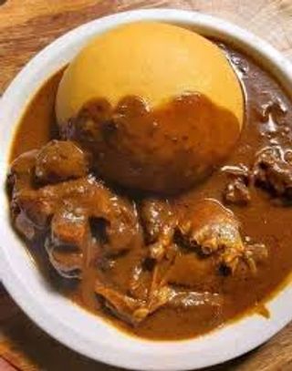 Foutou & sauce graine