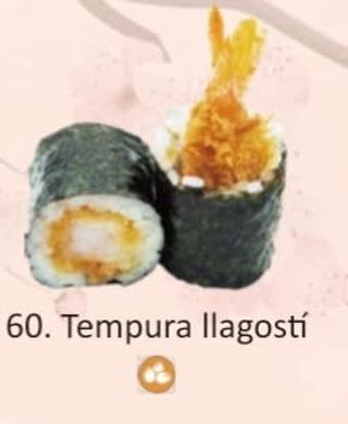 60. Maki Tempura Llagostí (8 Uds.)