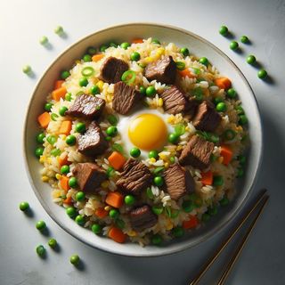 Fried rice with beef