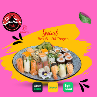 Sushi Caixa 6 -26 Peças